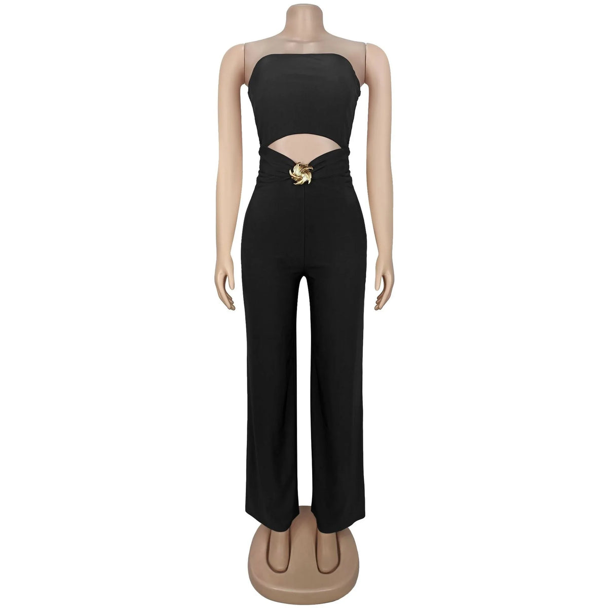 Modal Hollow Out Slim Jumpsuit