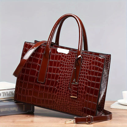 Structured Zip Work Tote