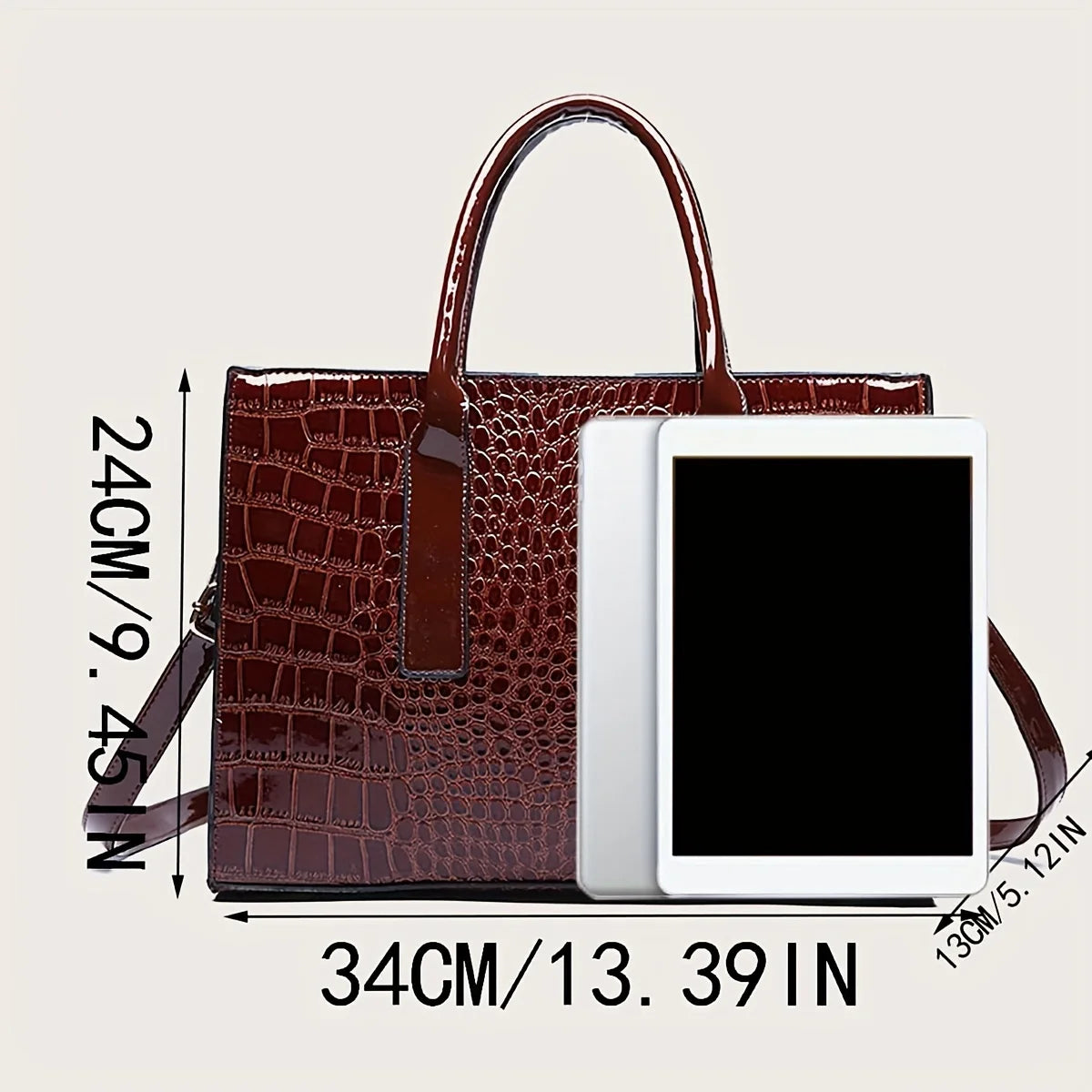 Structured Zip Work Tote