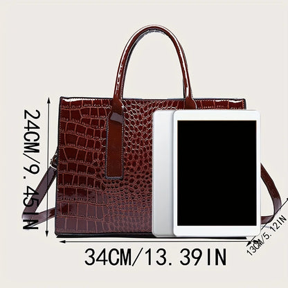 Structured Zip Work Tote