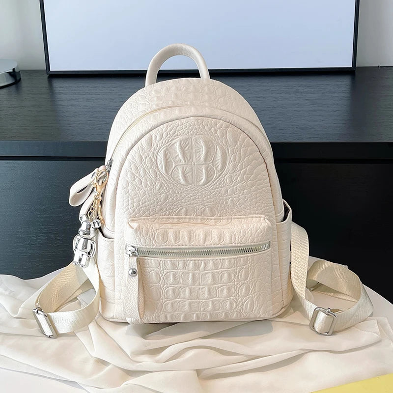 Embroidered Two-Size Backpack