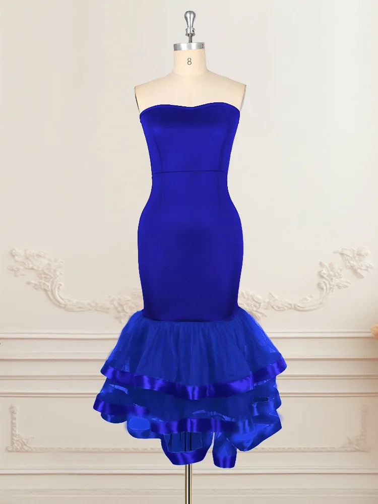 Layered Off-Shoulder Party Dress