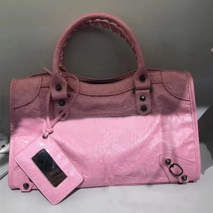 Slouchy Moto Hobo Shoulder Bag