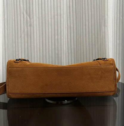 Slouchy Moto Hobo Shoulder Bag