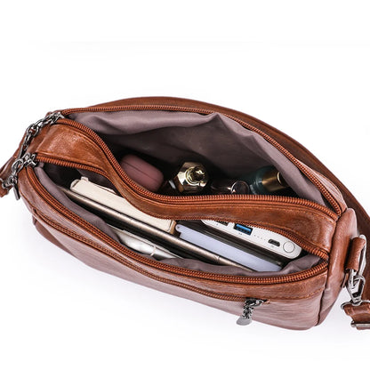 Vintage Two-Handle Satchel Bag