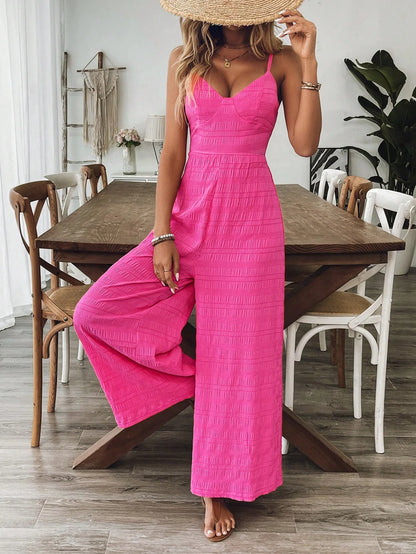 Floral Sling Wide Leg Jumpsuit