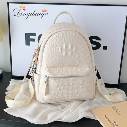 Embroidered Two-Size Backpack
