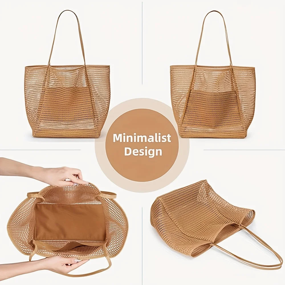 Woven Polyester Beach Tote
