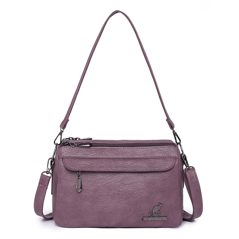 Vintage Two-Handle Satchel Bag