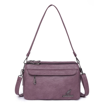 Vintage Two-Handle Satchel Bag