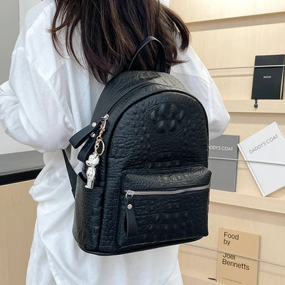 Embroidered Two-Size Backpack