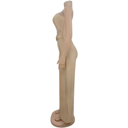 Modal Hollow Out Slim Jumpsuit