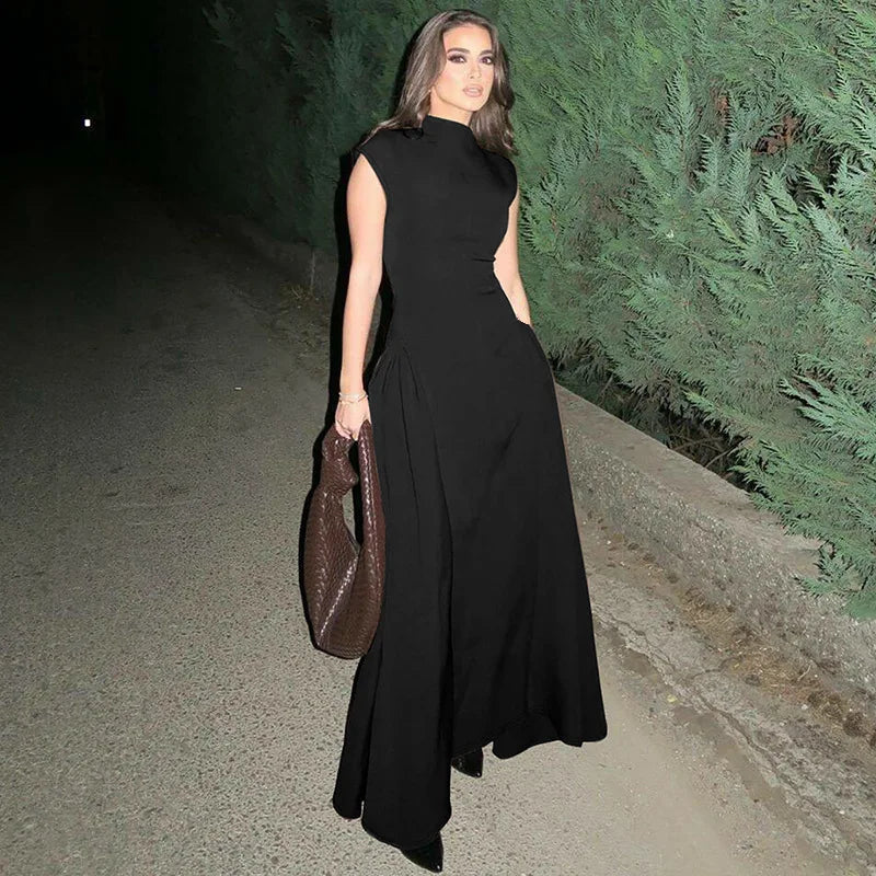 Sleeveless A-Line Evening Dress