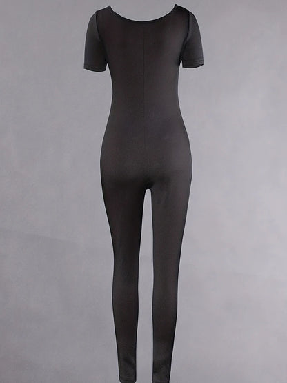 Short Sleeve Bodycon Romper