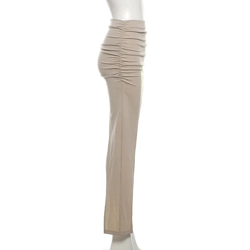Asymmetric Hem Y2K Mini Skirt