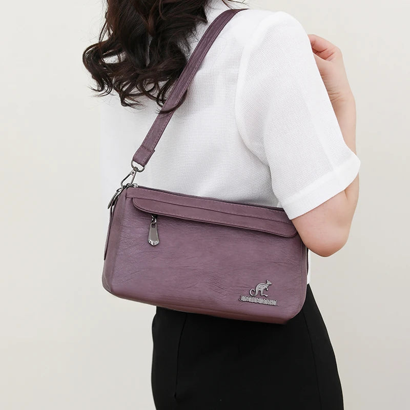 Vintage Two-Handle Satchel Bag
