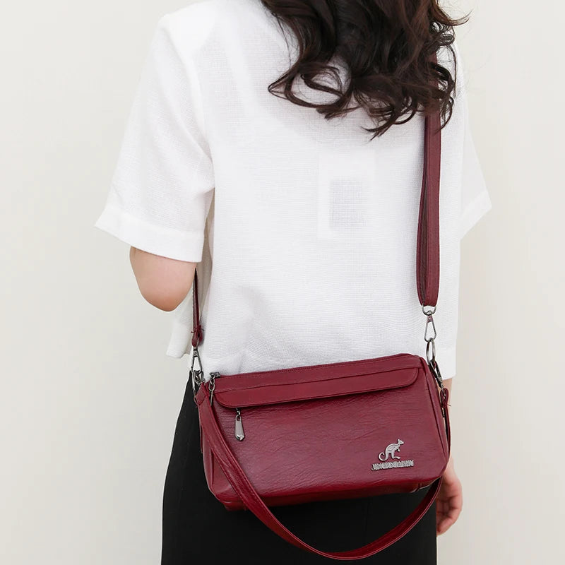 Vintage Two-Handle Satchel Bag