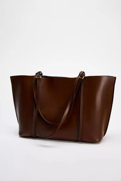 Minimalist Hasp Shoulder Tote