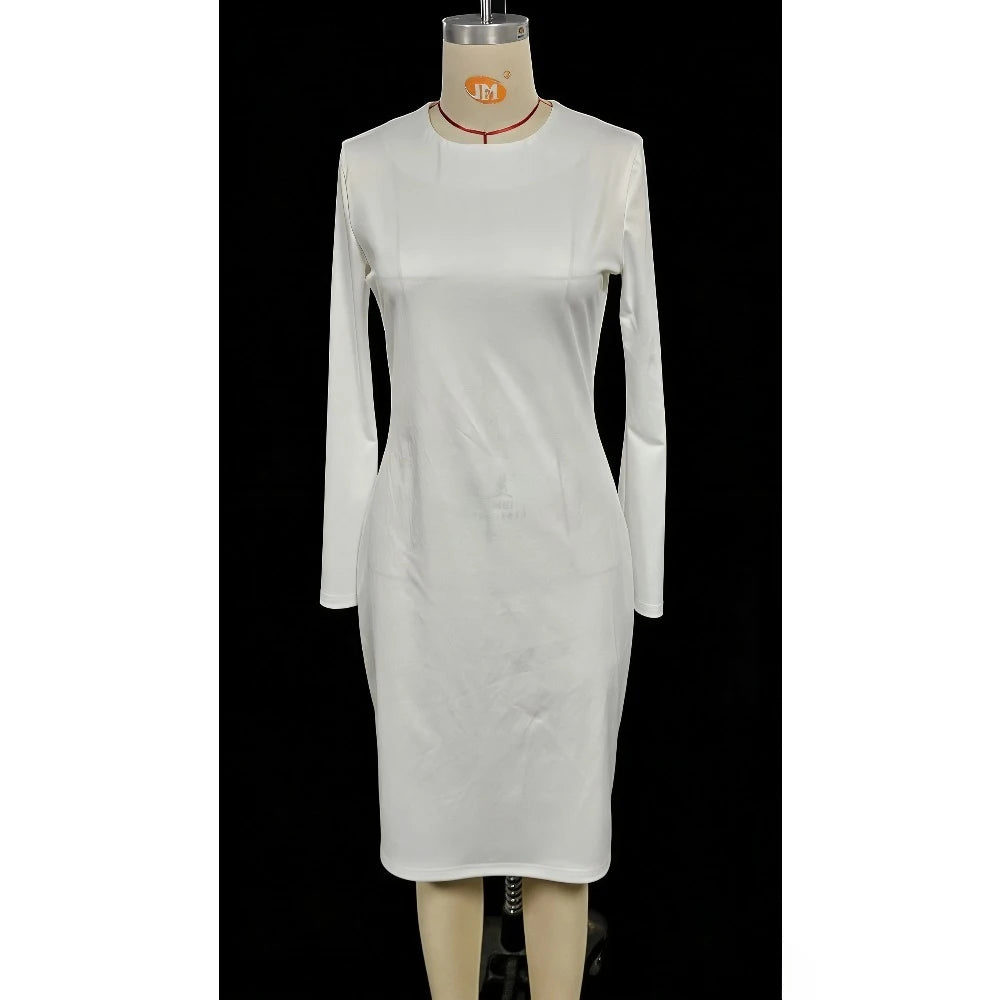 Metallic Swirl Flared Sleeve Dress