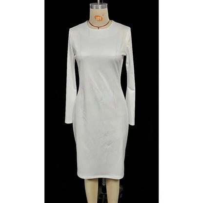 Metallic Swirl Flared Sleeve Dress