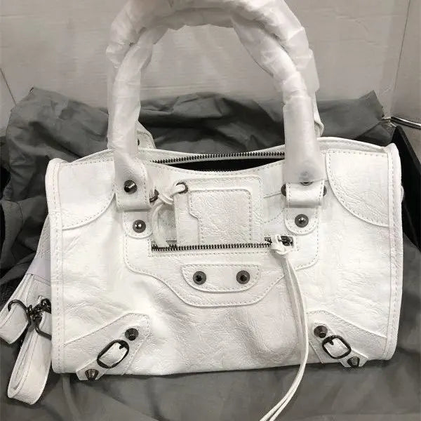 Slouchy Moto Hobo Shoulder Bag