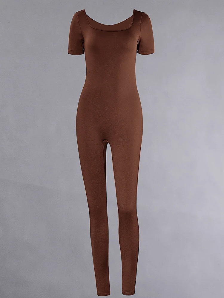Short Sleeve Bodycon Romper