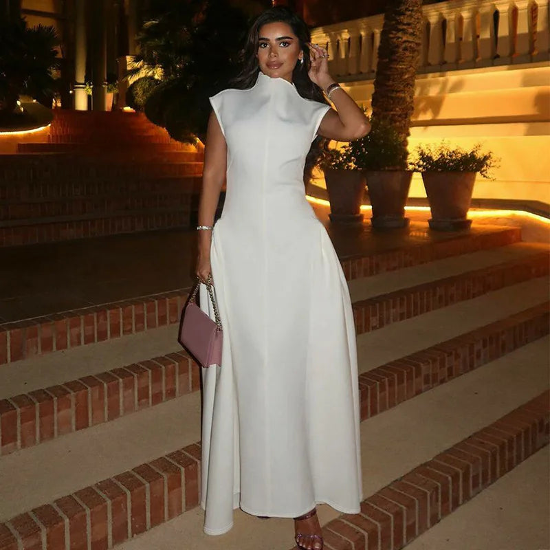 Sleeveless A-Line Evening Dress