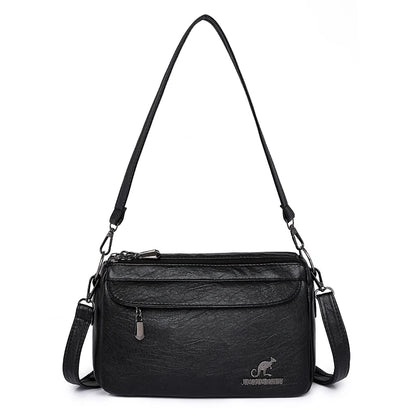 Vintage Two-Handle Satchel Bag