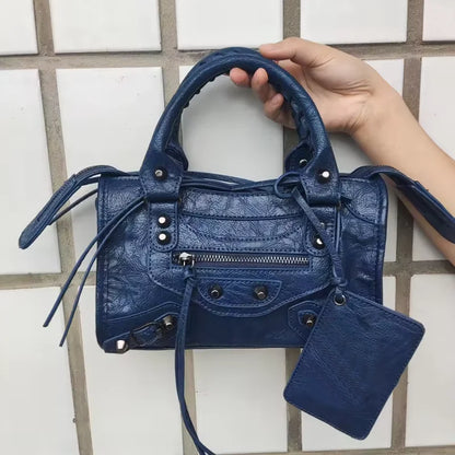 Slouchy Moto Hobo Shoulder Bag