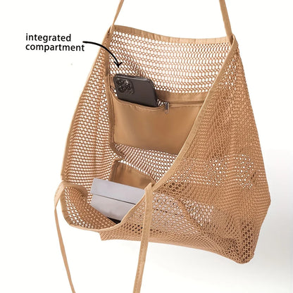 Woven Polyester Beach Tote