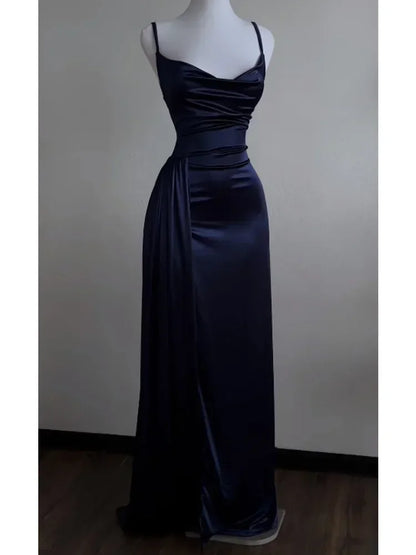Backless Slash Neck Evening Dress