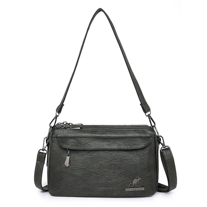 Vintage Two-Handle Satchel Bag