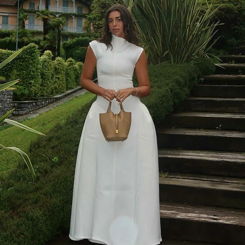 Sleeveless A-Line Evening Dress