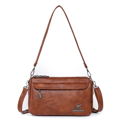 Vintage Two-Handle Satchel Bag