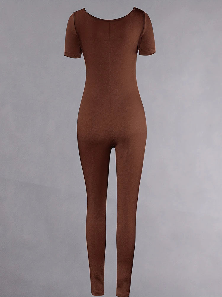 Short Sleeve Bodycon Romper