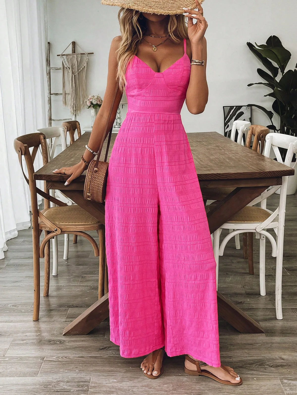Floral Sling Wide Leg Jumpsuit