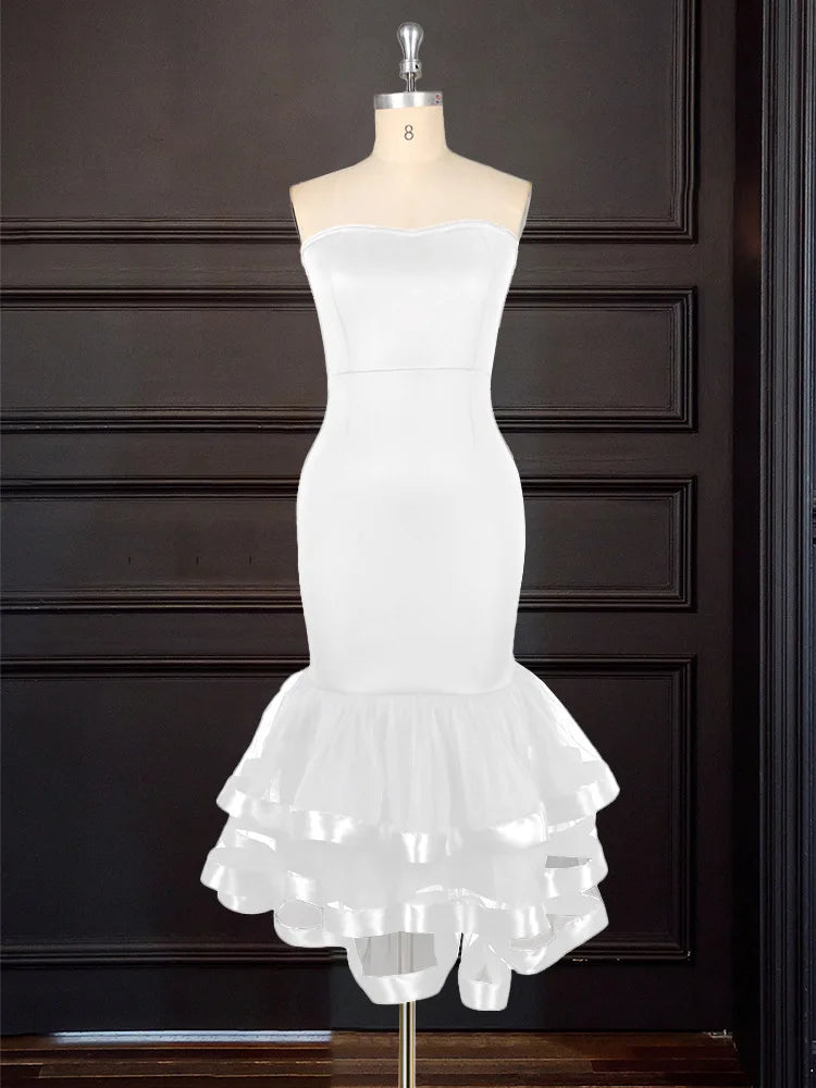 Layered Off-Shoulder Party Dress