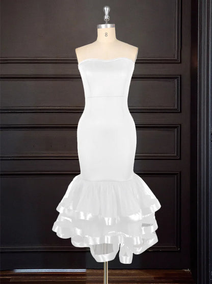 Layered Off-Shoulder Party Dress