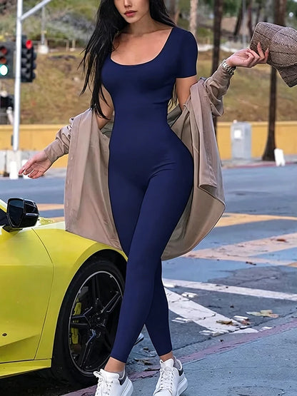 Short Sleeve Bodycon Romper