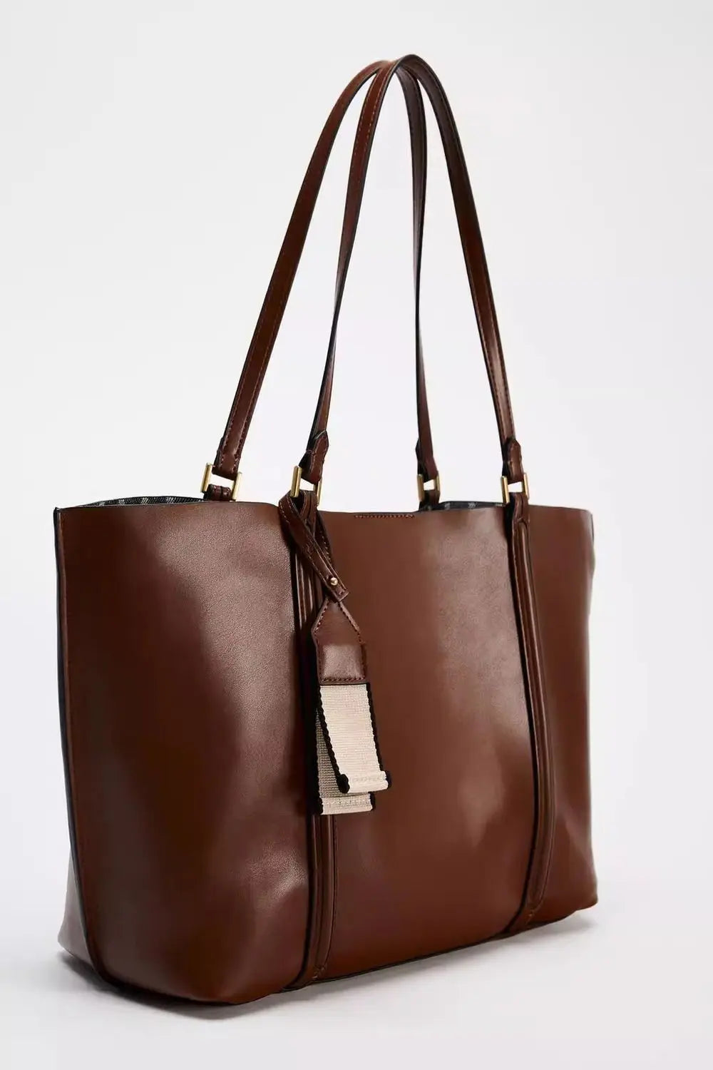 Minimalist Hasp Shoulder Tote