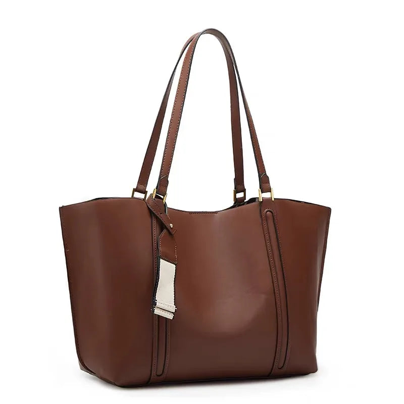 Minimalist Hasp Shoulder Tote