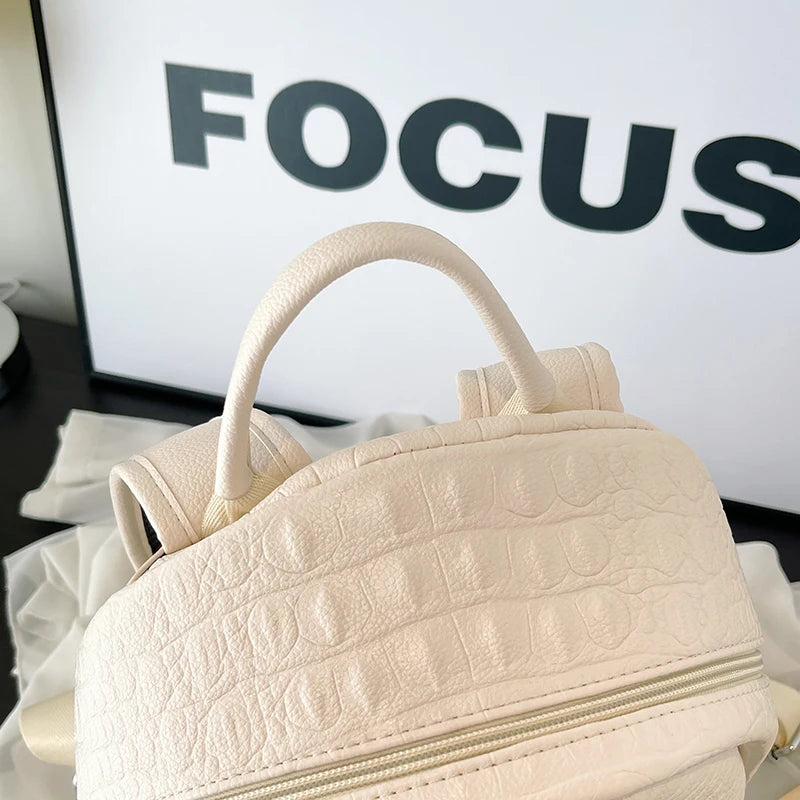 Embroidered Two-Size Backpack