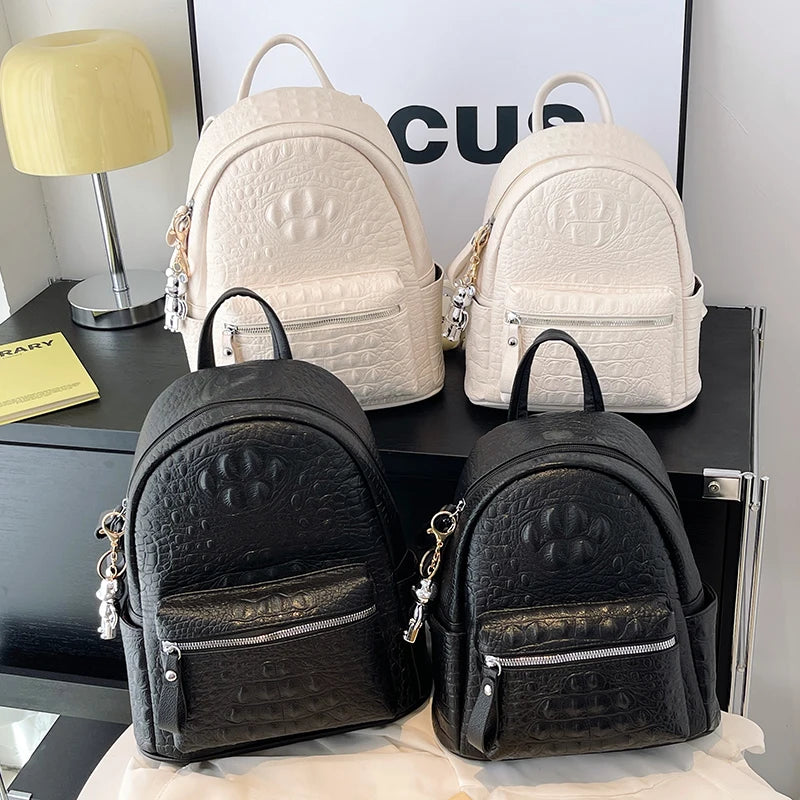 Embroidered Two-Size Backpack