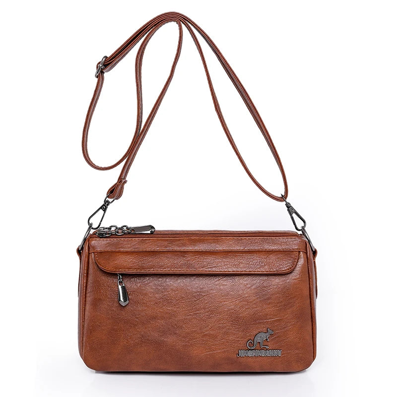 Vintage Two-Handle Satchel Bag