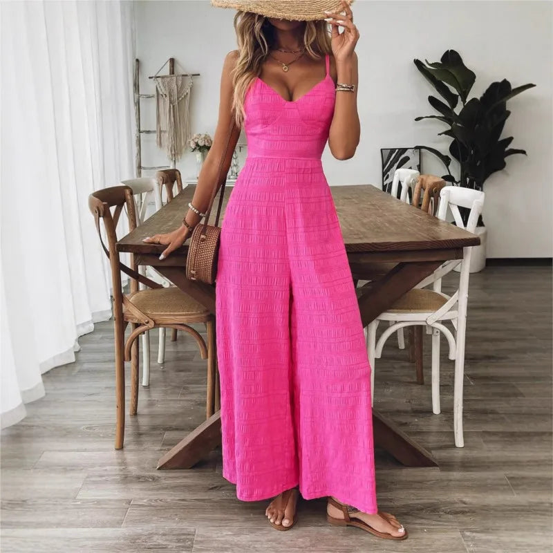 Floral Sling Wide Leg Jumpsuit