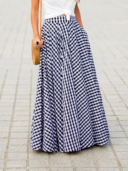 High Waist Floor Length Skirt