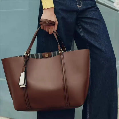 Minimalist Hasp Shoulder Tote
