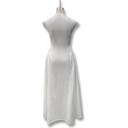 Sleeveless A-Line Evening Dress