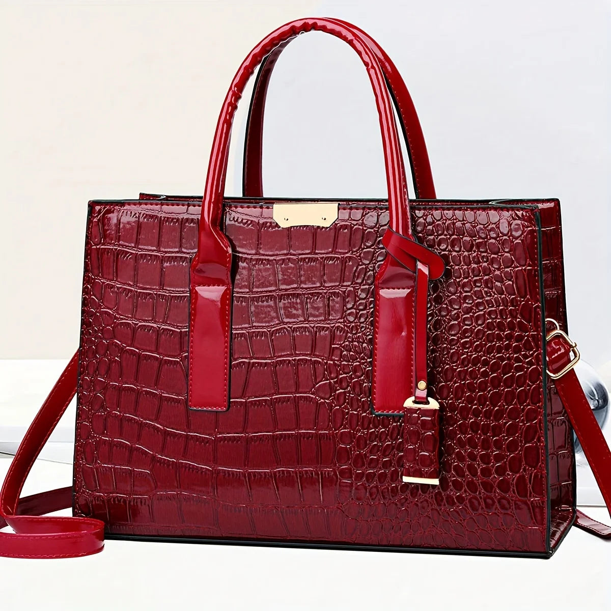 Structured Zip Work Tote