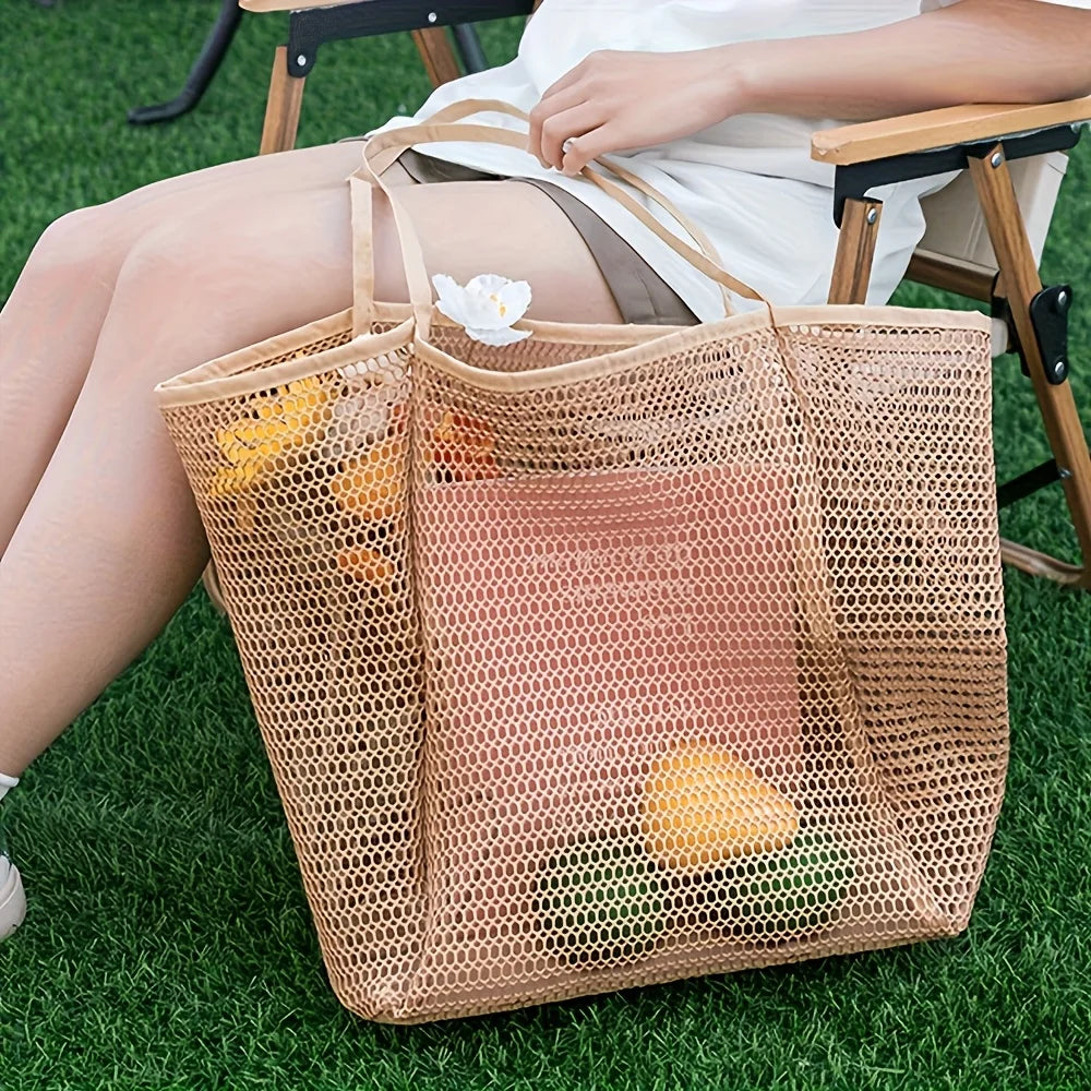 Woven Polyester Beach Tote